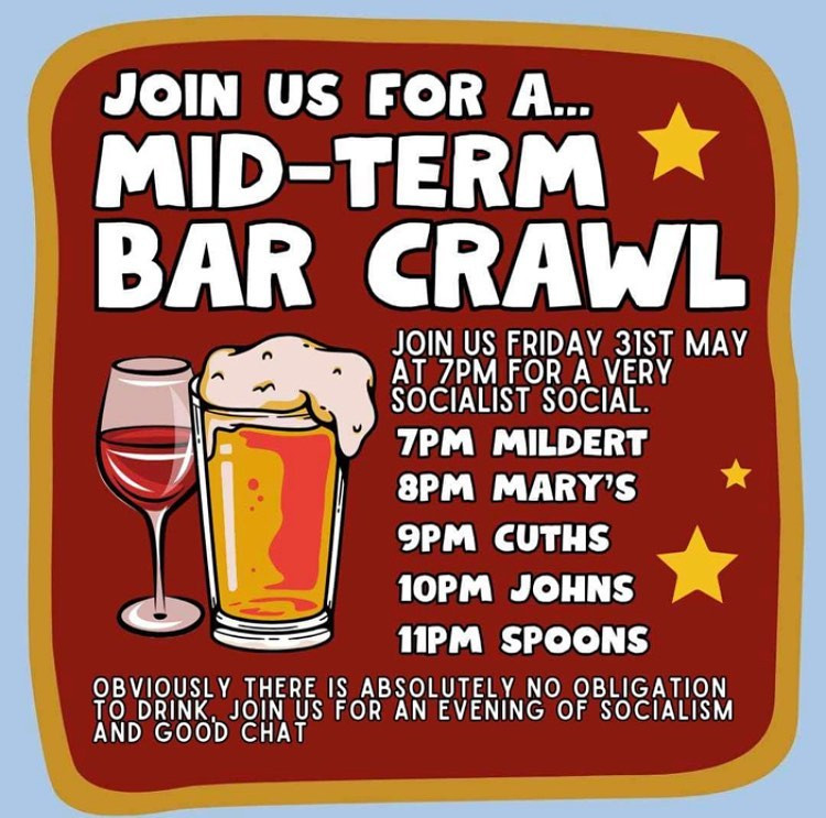 Mid-term Bar Crawl
