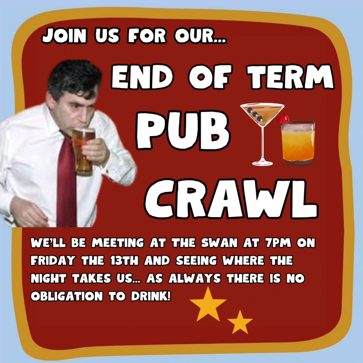 End of term pub crawl