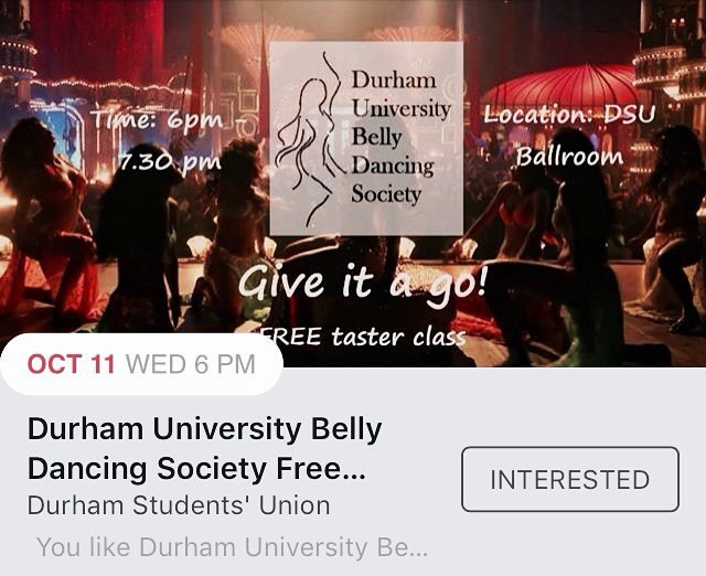 Durham University Belly Dancing Society Free Taster Class