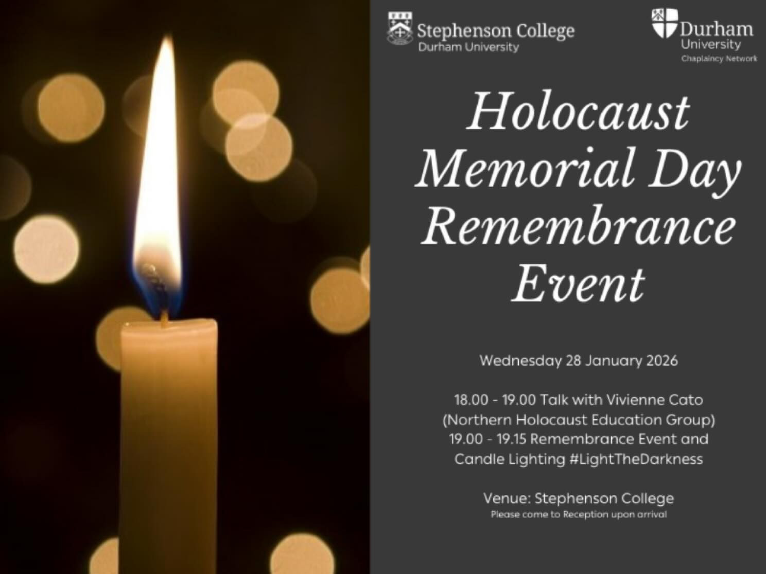 Holocaust Memorial Day Remembrance Event