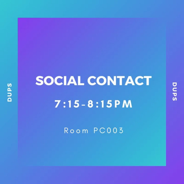 Social Contact Session