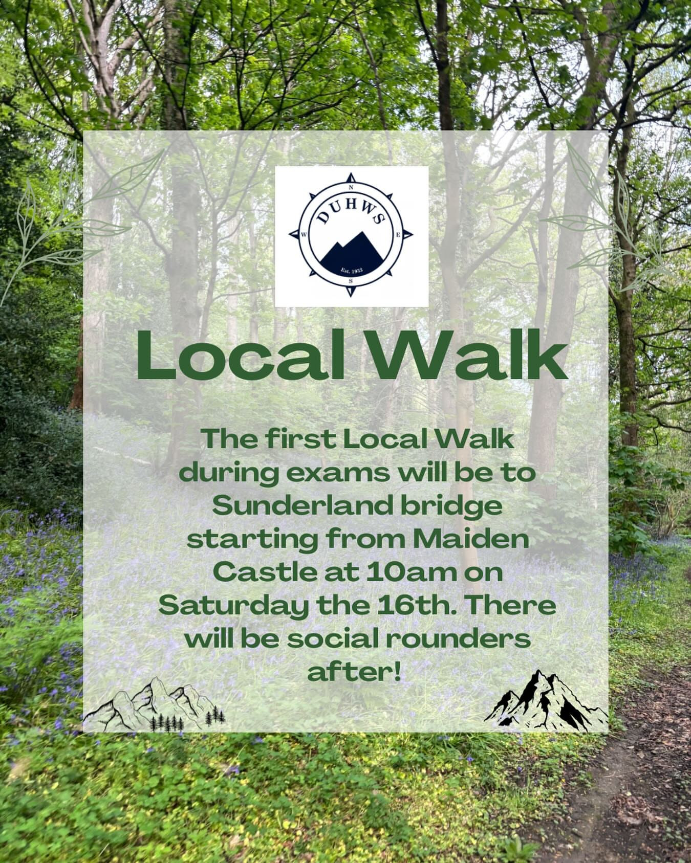 Local walk to Sunderland bridge and rounders