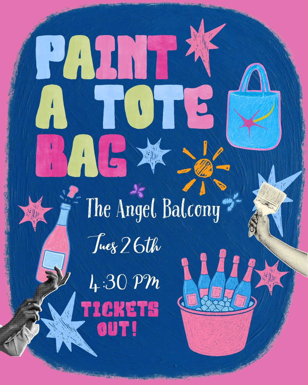 Paint a Tote Bag at The Angel Balcony