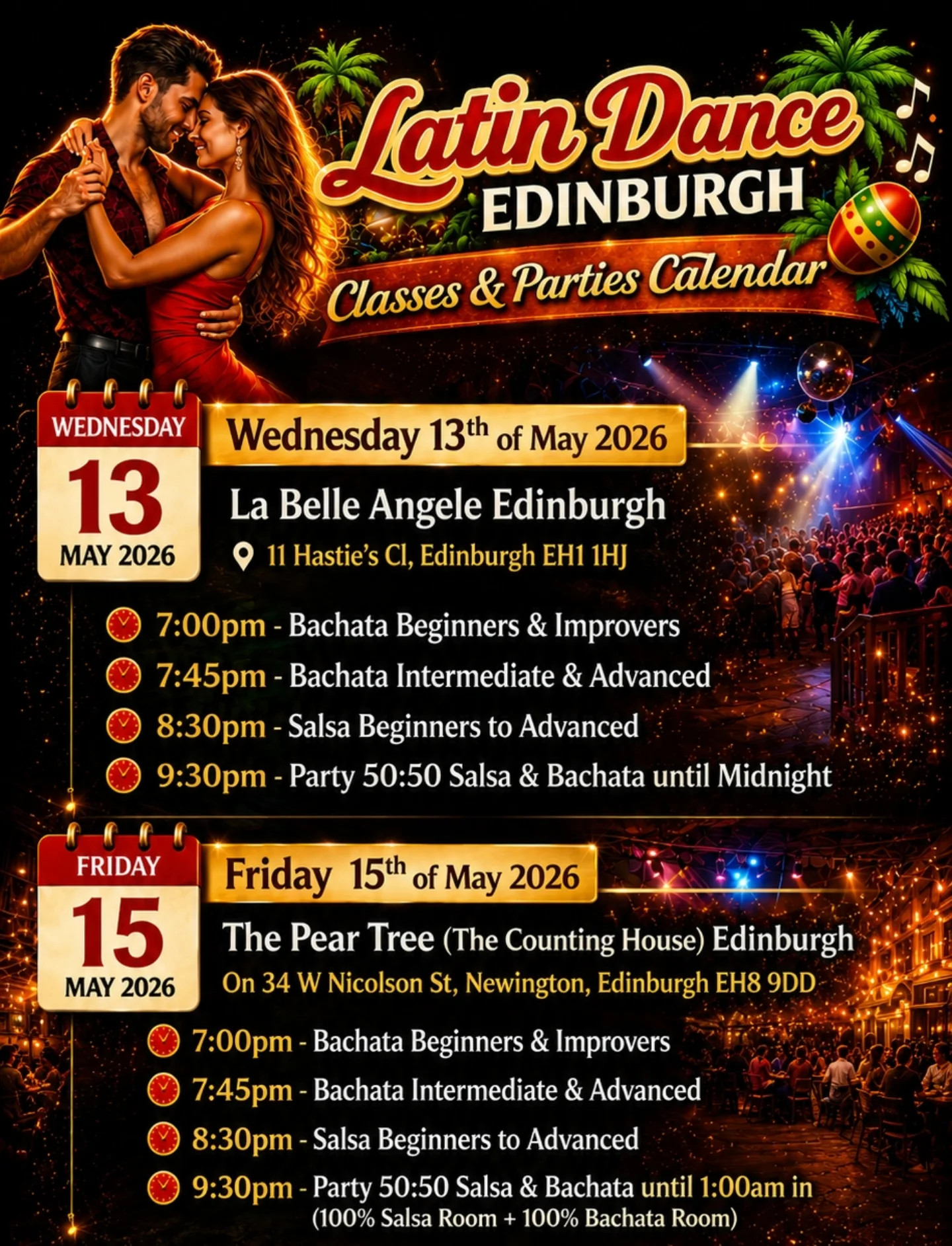 Latin Dance Edinburgh Classes & Parties