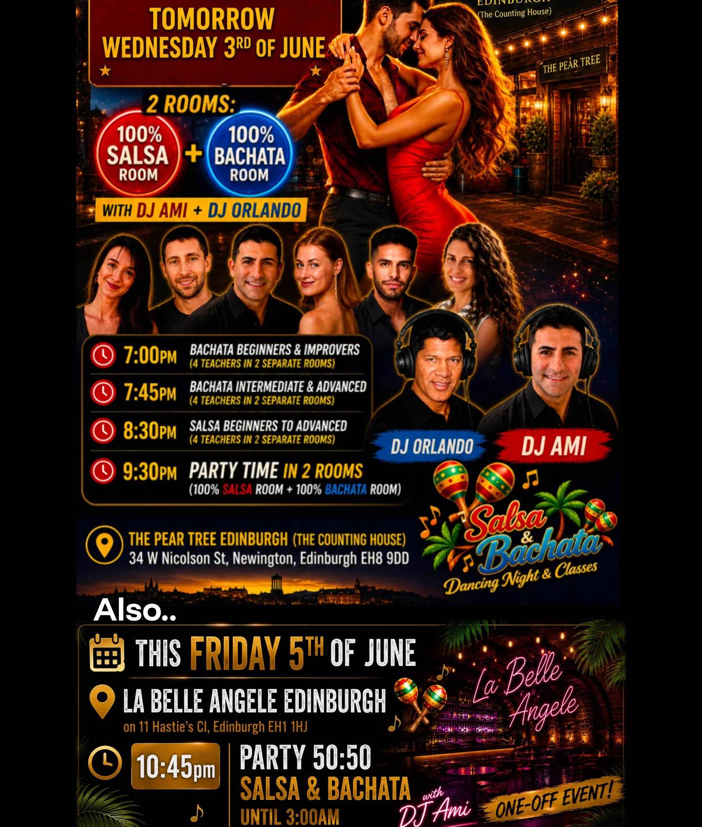 Salsa & Bachata Classes and Party