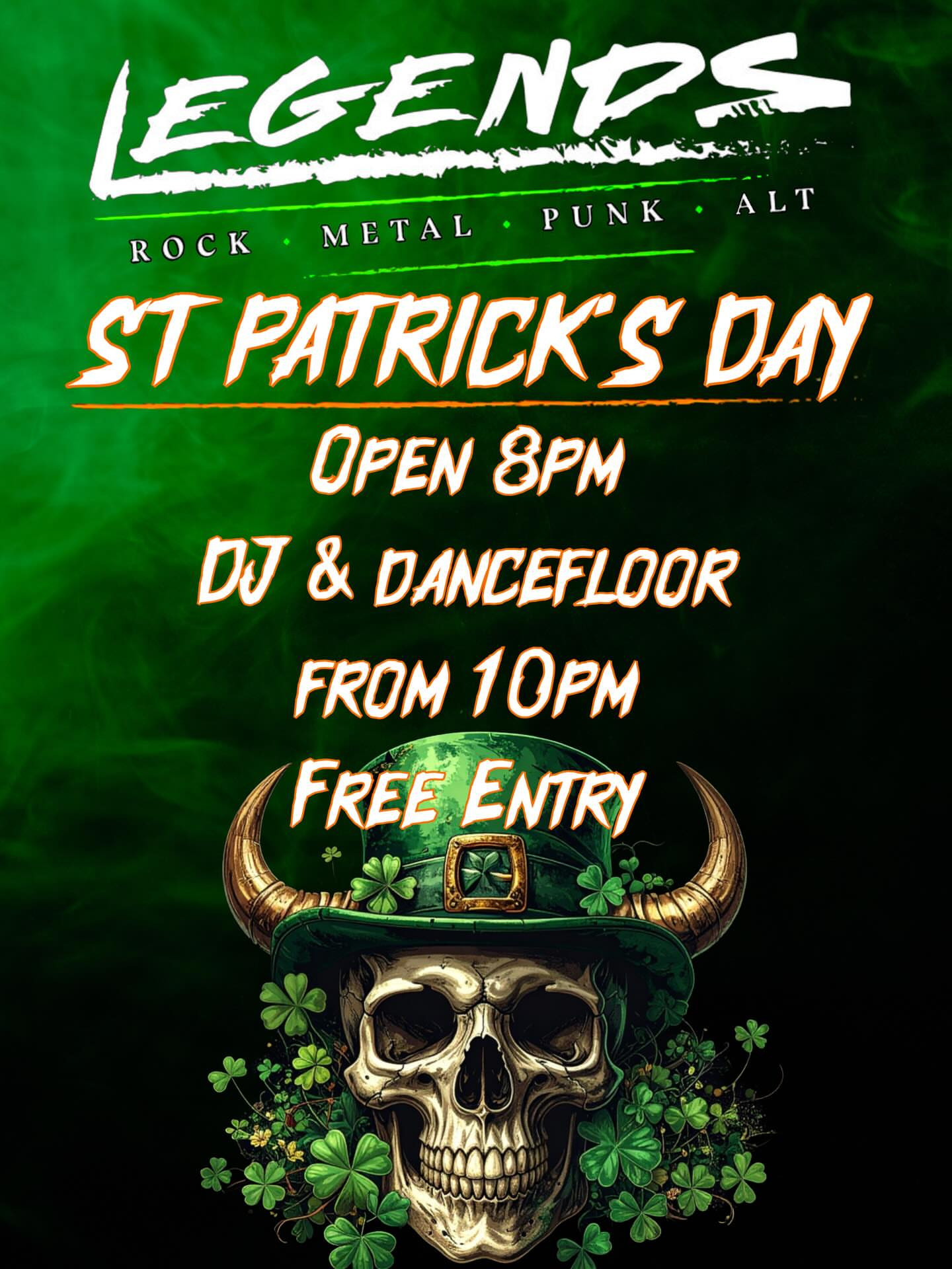 Legends Paddy's night