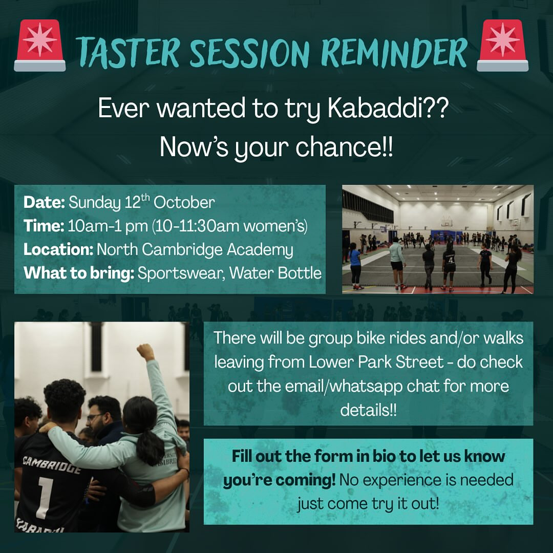Taster Session Reminder