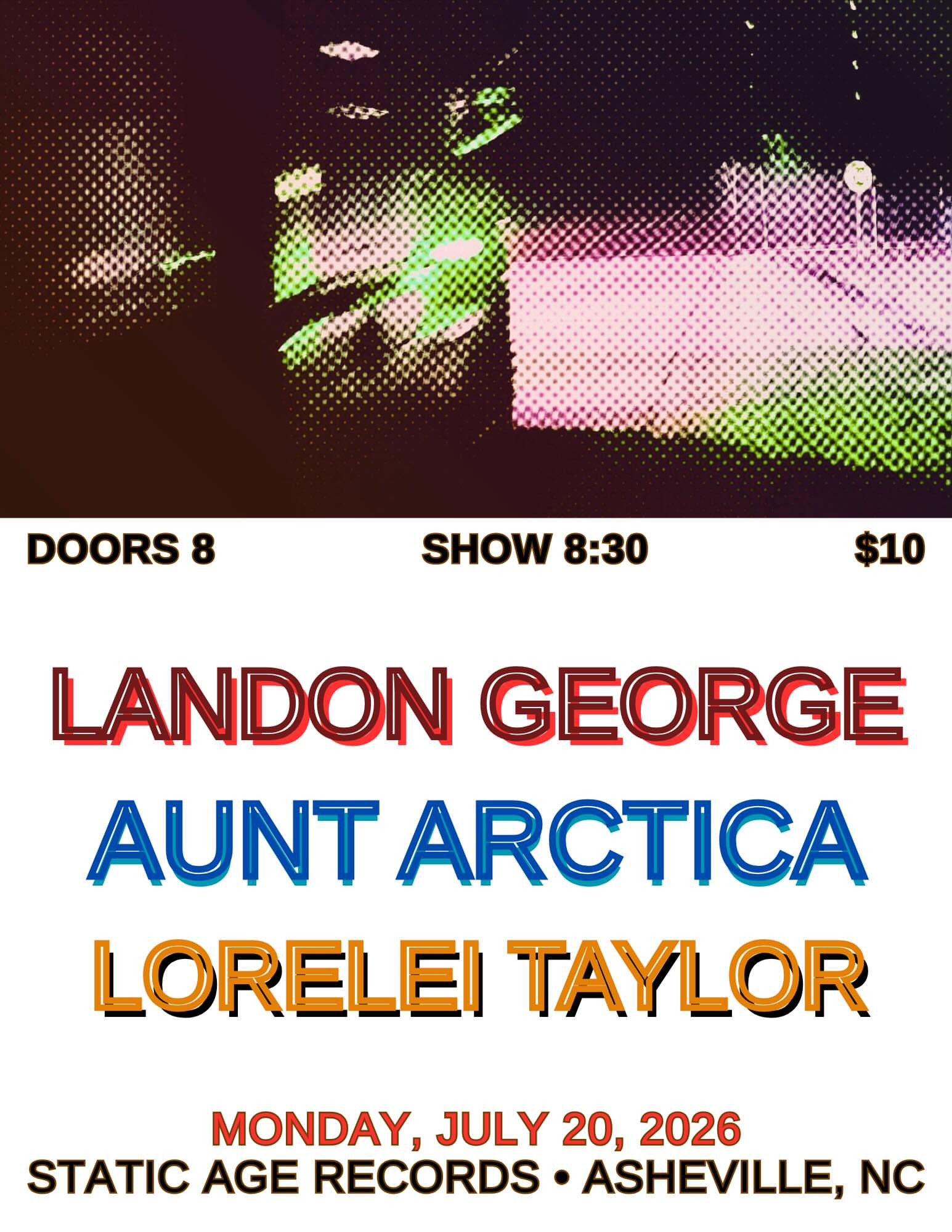 Landon George, Aunt Arctica, Lorelei Taylor at Static Age Records