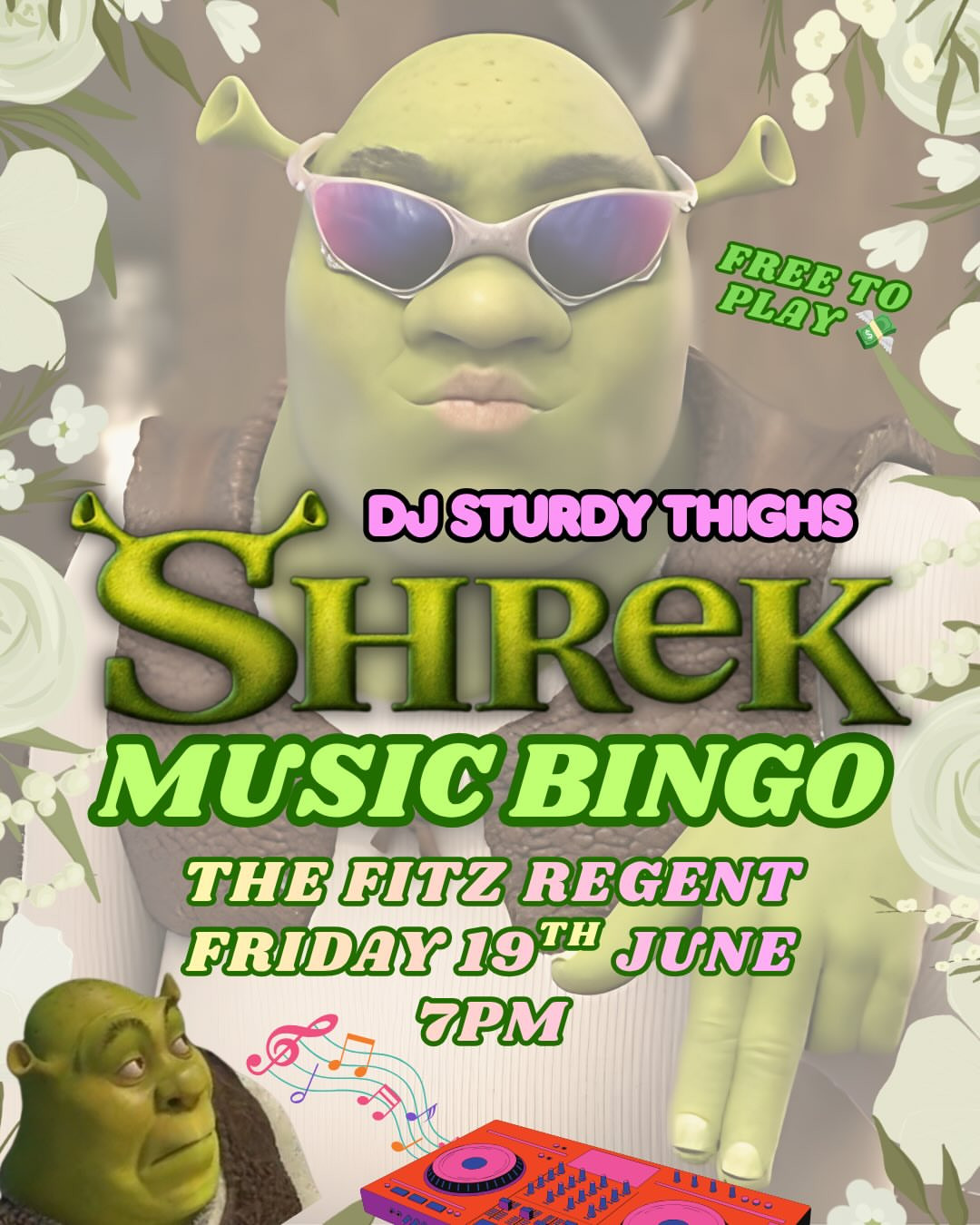 Shrek Music Bingo