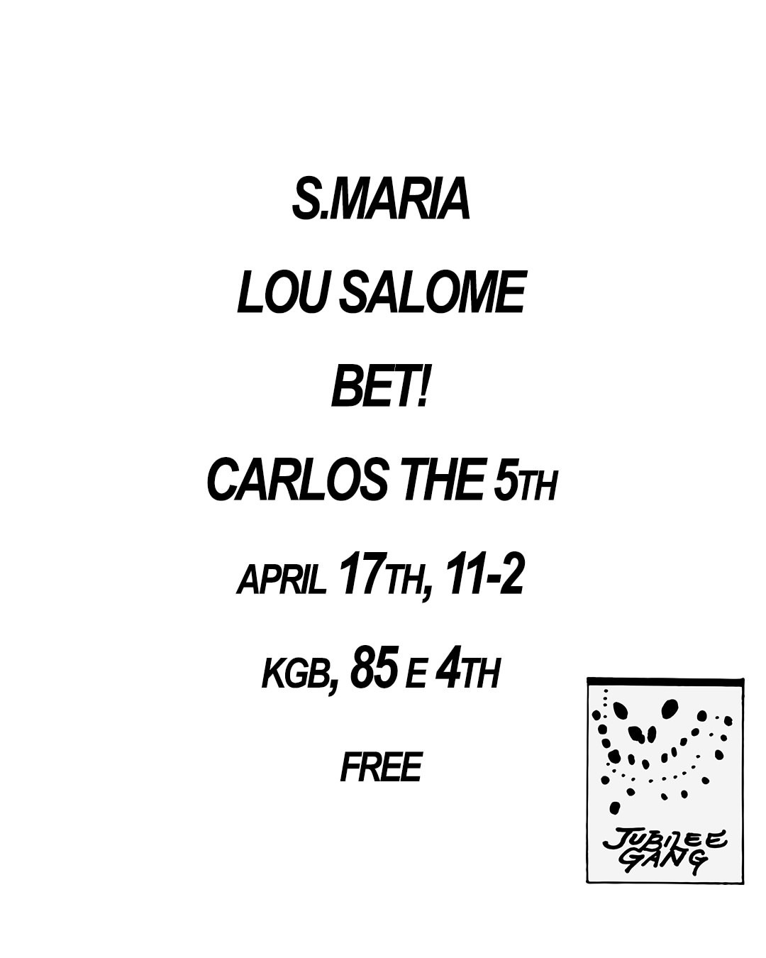 FREE FRIDAY SHOW