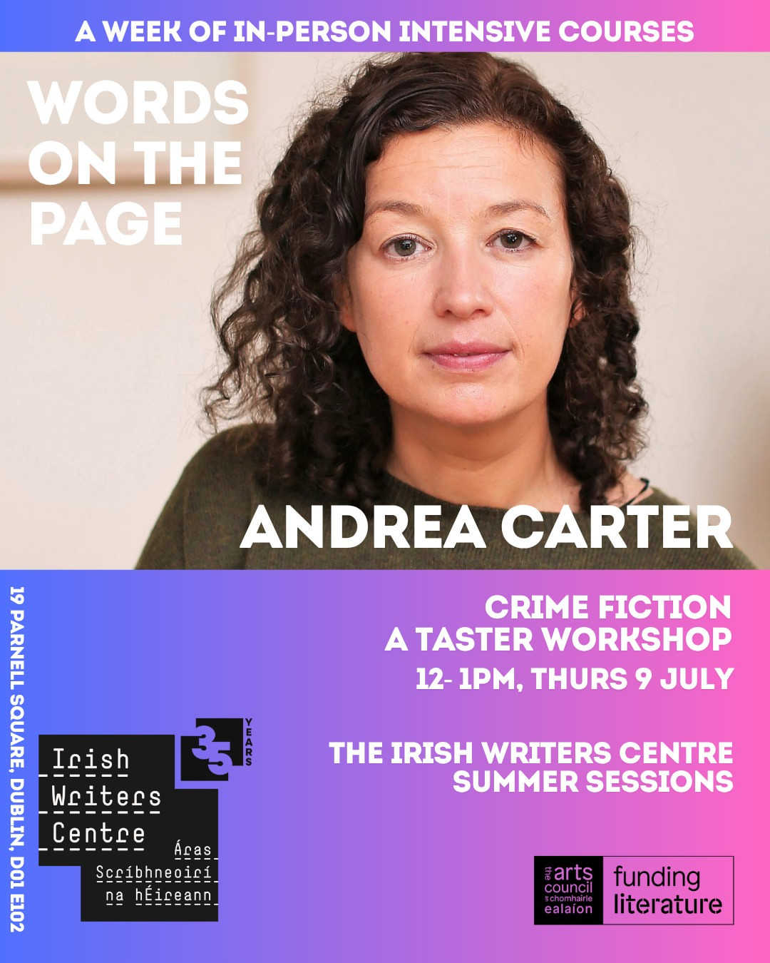 Crime Fiction: A Taster Workshop with Andrea Carter