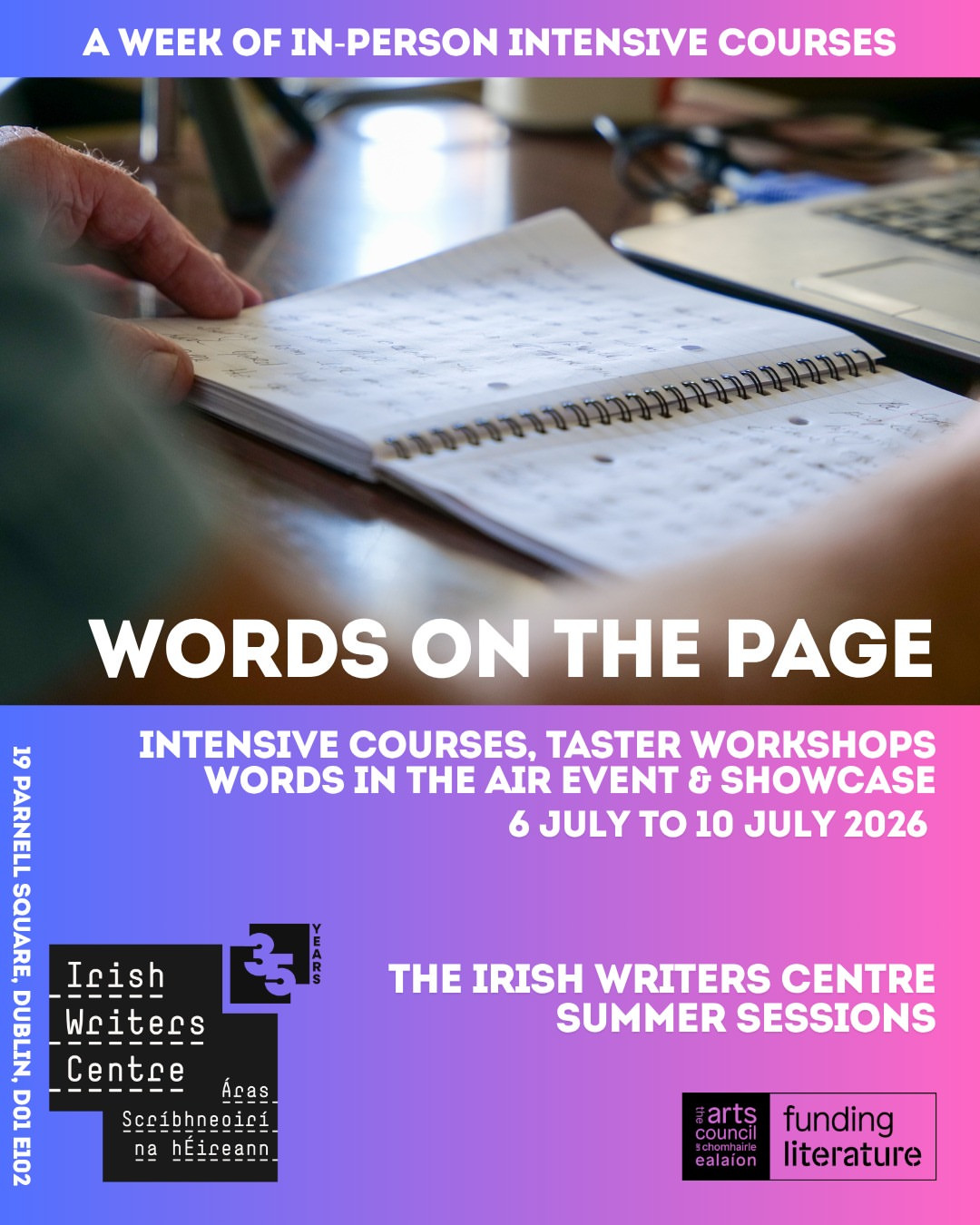 Words on the Page: The Irish Writers Summer Sessions