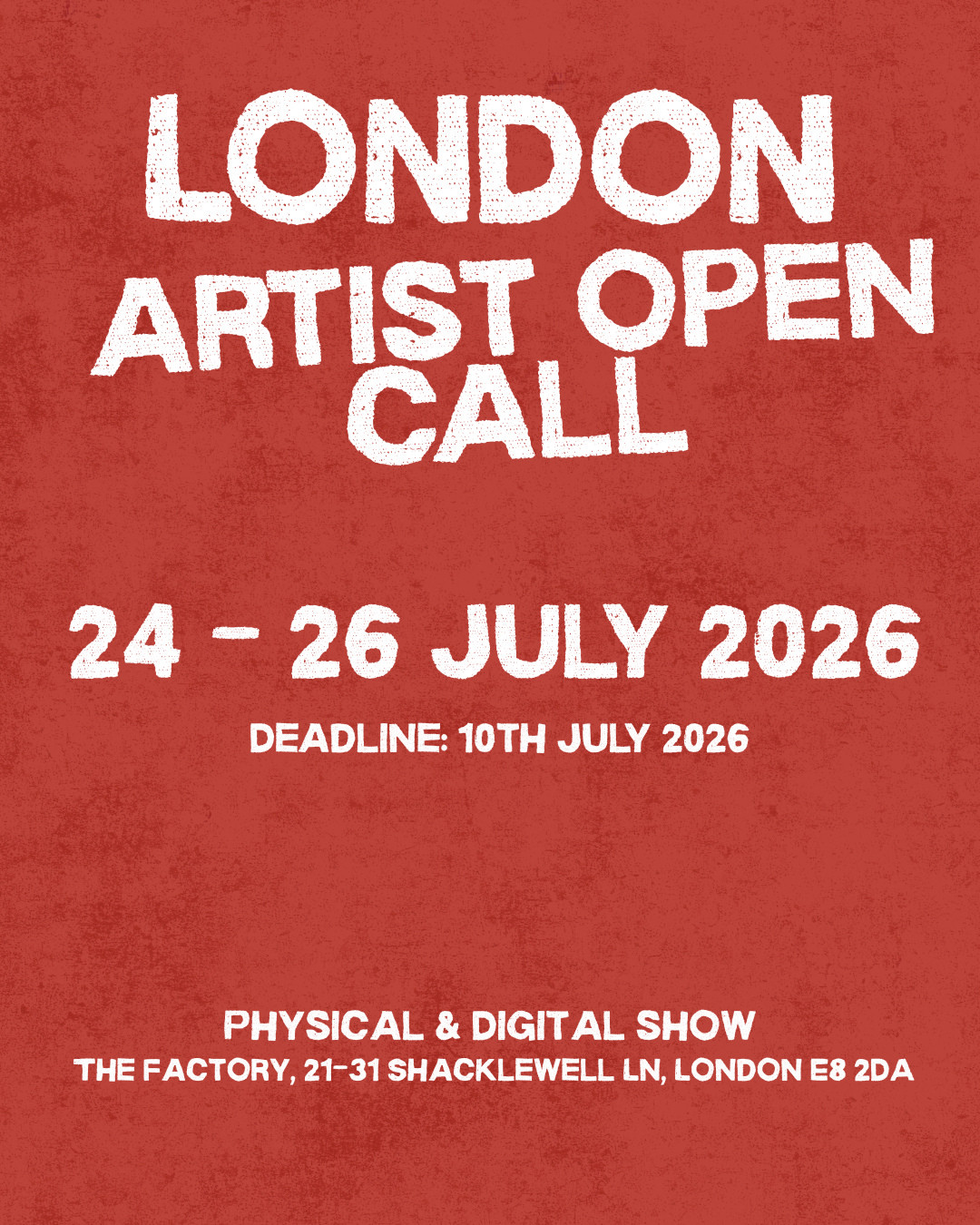 London Artist Open Call