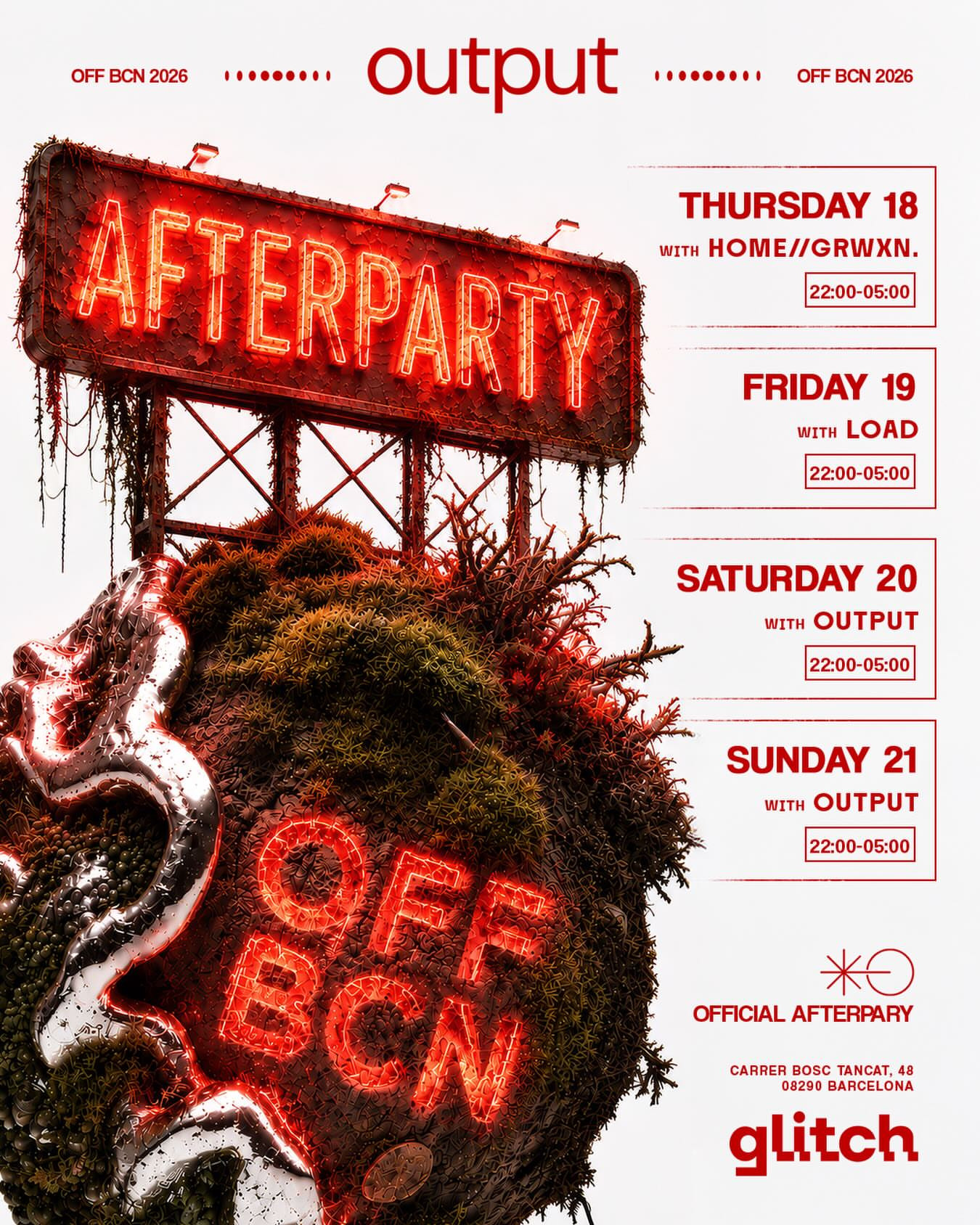 OUTPUT Official Afterparty at Glitch