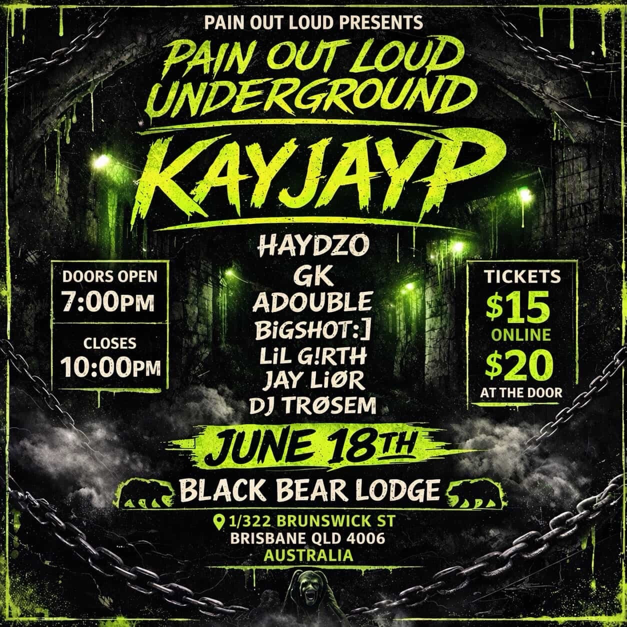 Pain Out Loud Underground