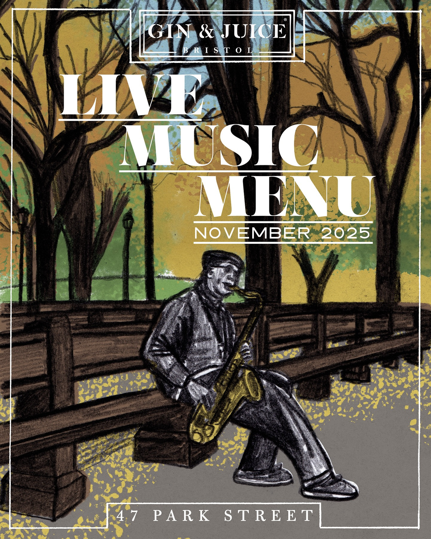 November Live Music Menu