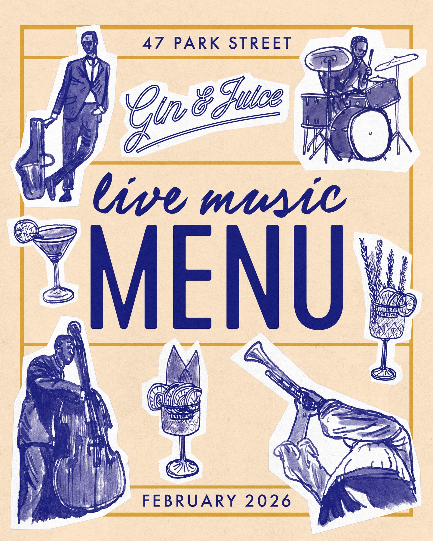 February Live Music Menu