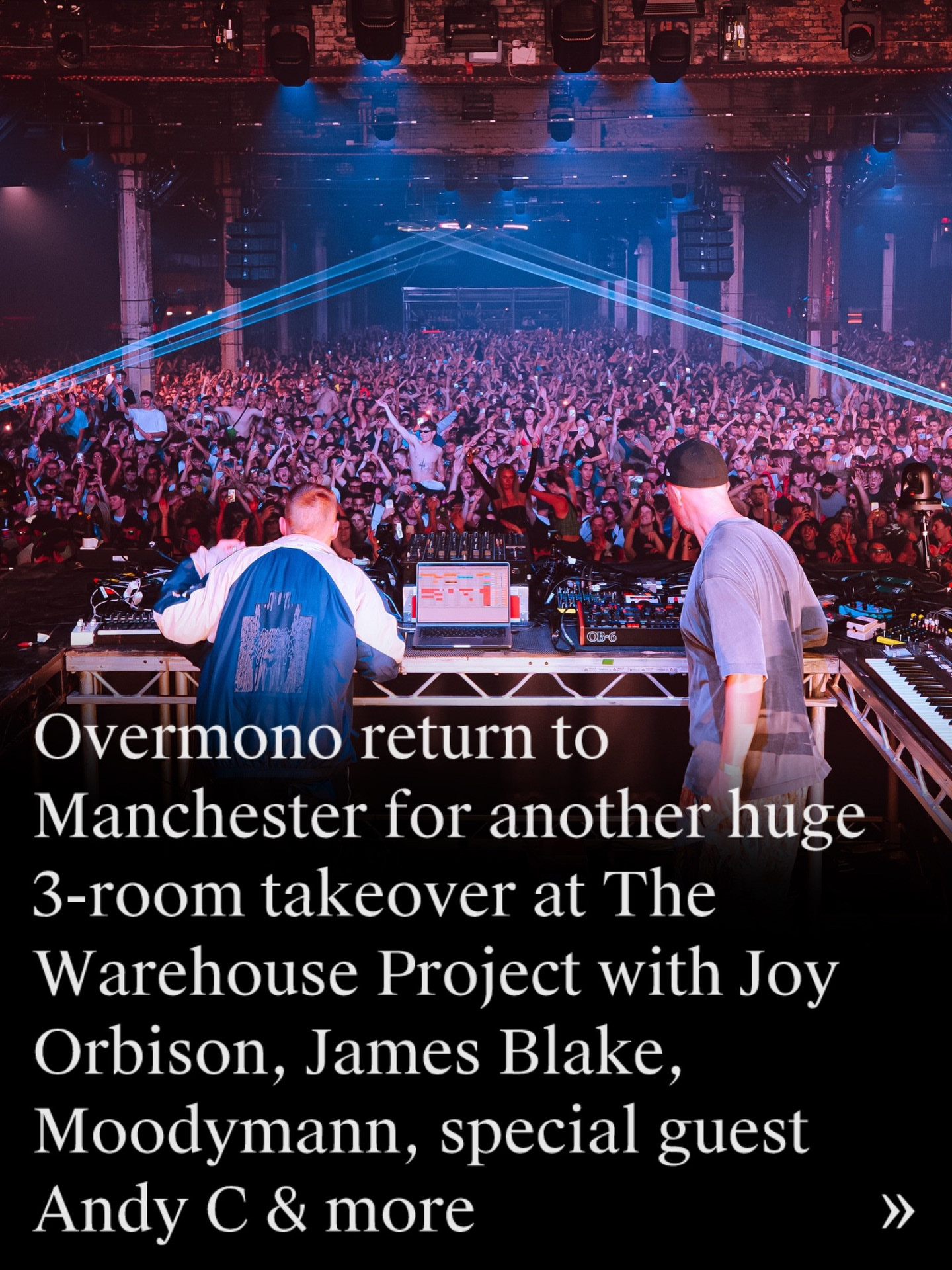 Overmono at The Warehouse Project