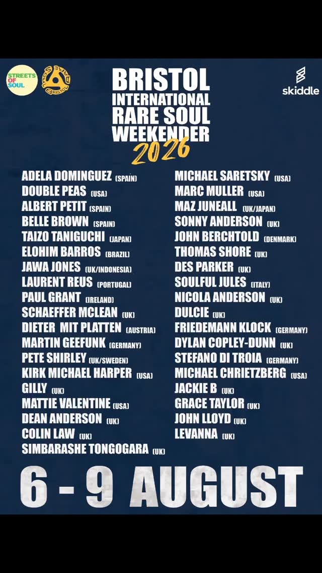 Bristol International Rare Soul Weekender 2026