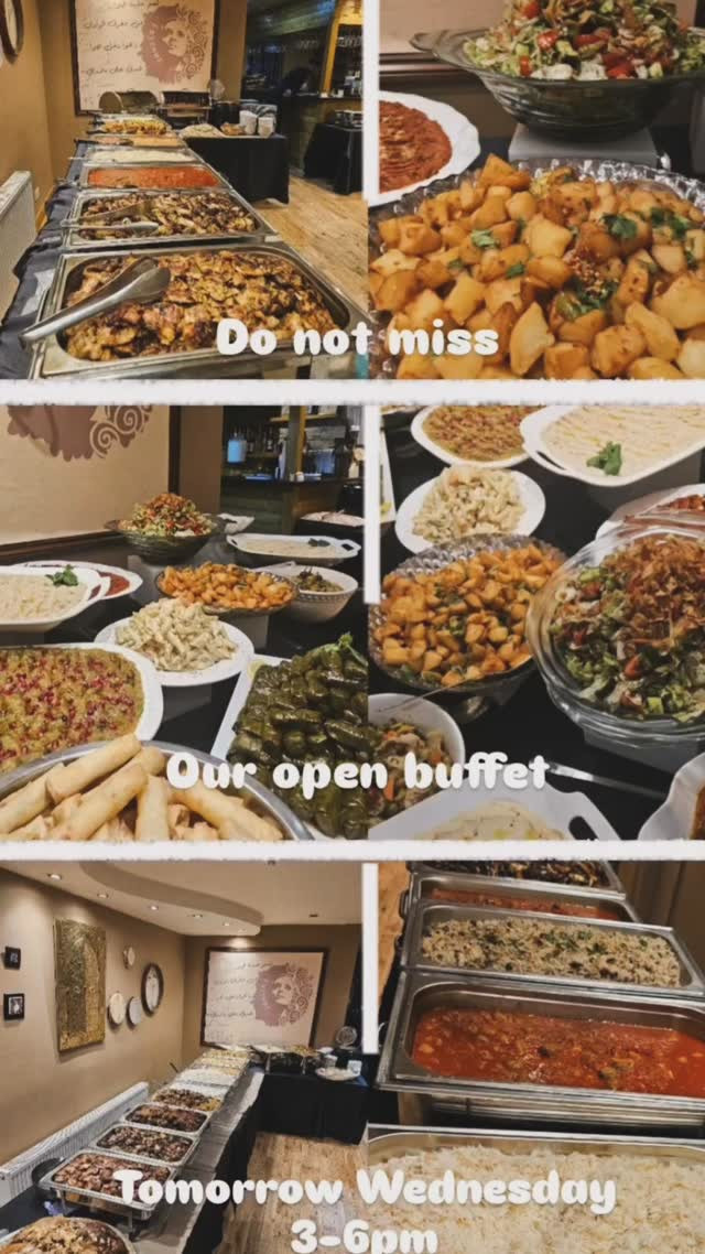 Buffet and live oud performance