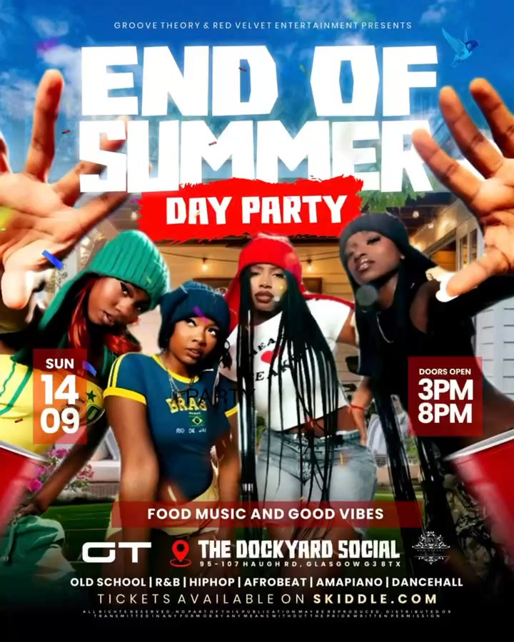 END OF SUMMER DAY PARTY – GLASGOW