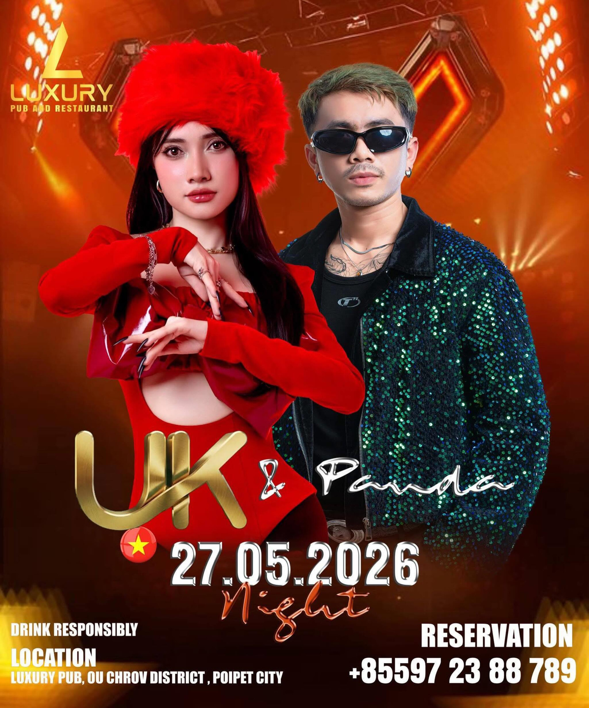 DJ UK & Panda at Luxury Club