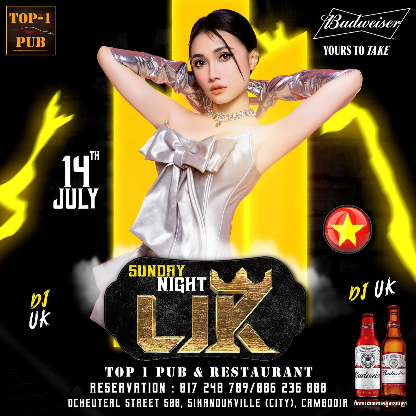 DJ UK at TOP 1 pub