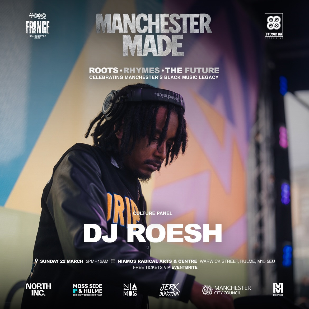 MOBO Fringe x Studio 88 — Manchester Made: Roots, Rhymes & The Future