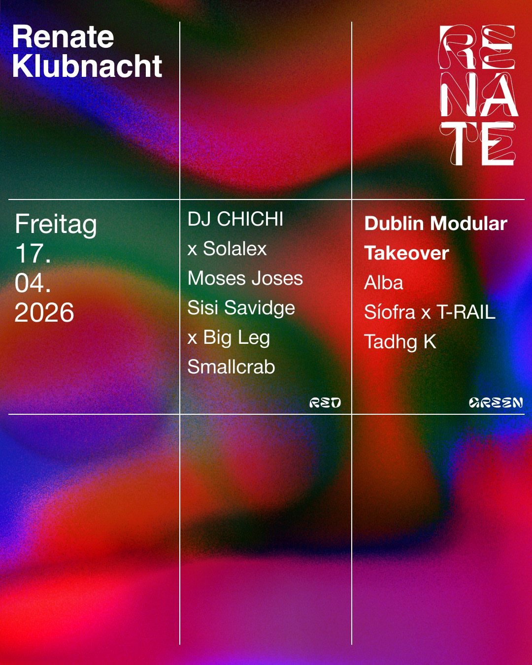 Renate Klubnacht w/ Dublin Modular Takeover