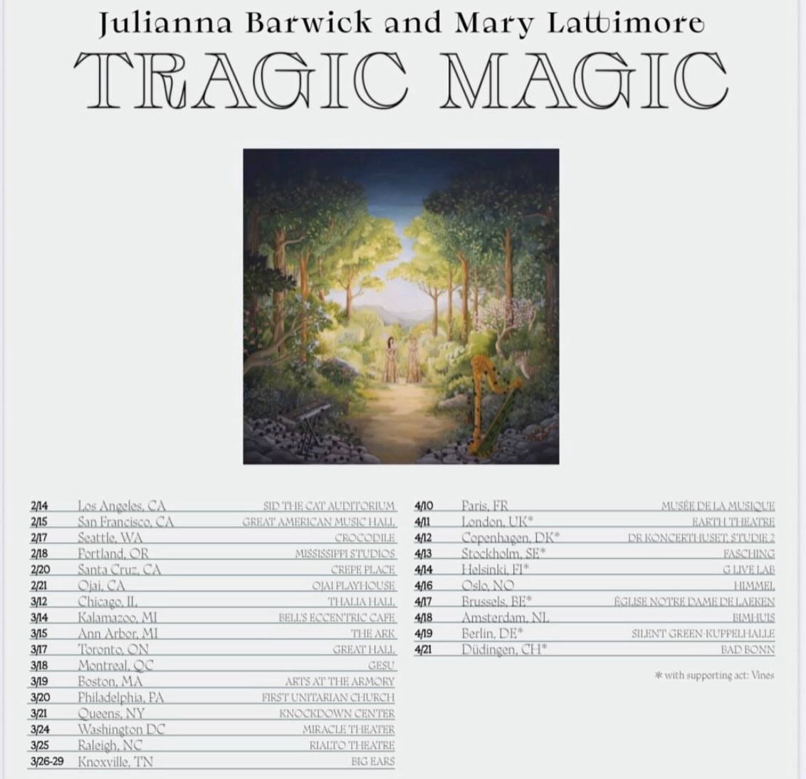 TRAGIC MAGIC EU tour