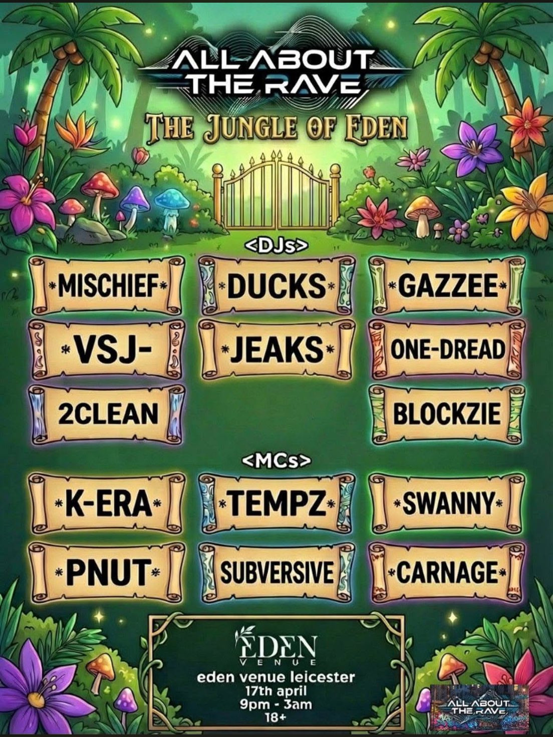 ALL ABOUT THE RAVE - THE JUNGLE OF EDEN