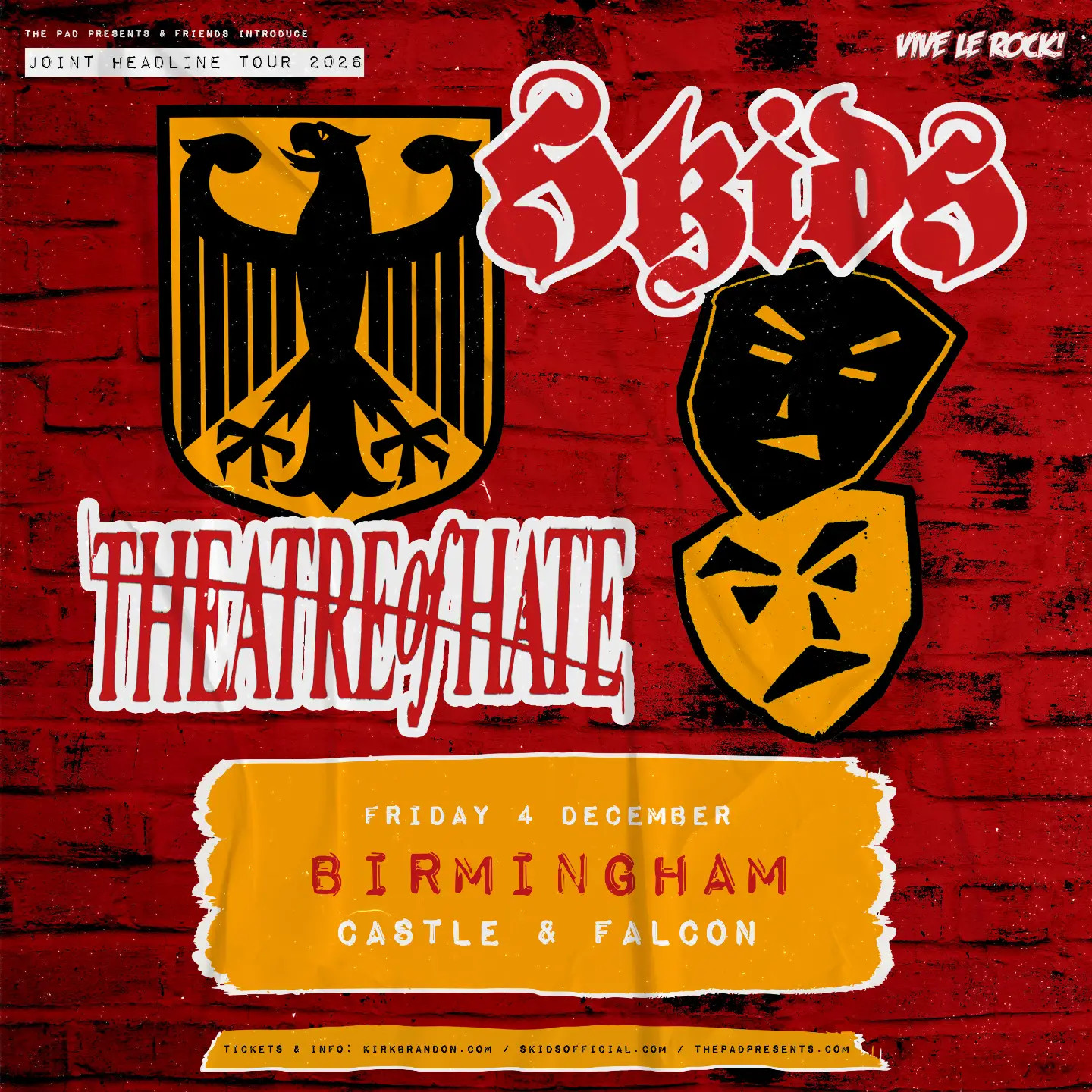 SKIDS + Theatre of Hate