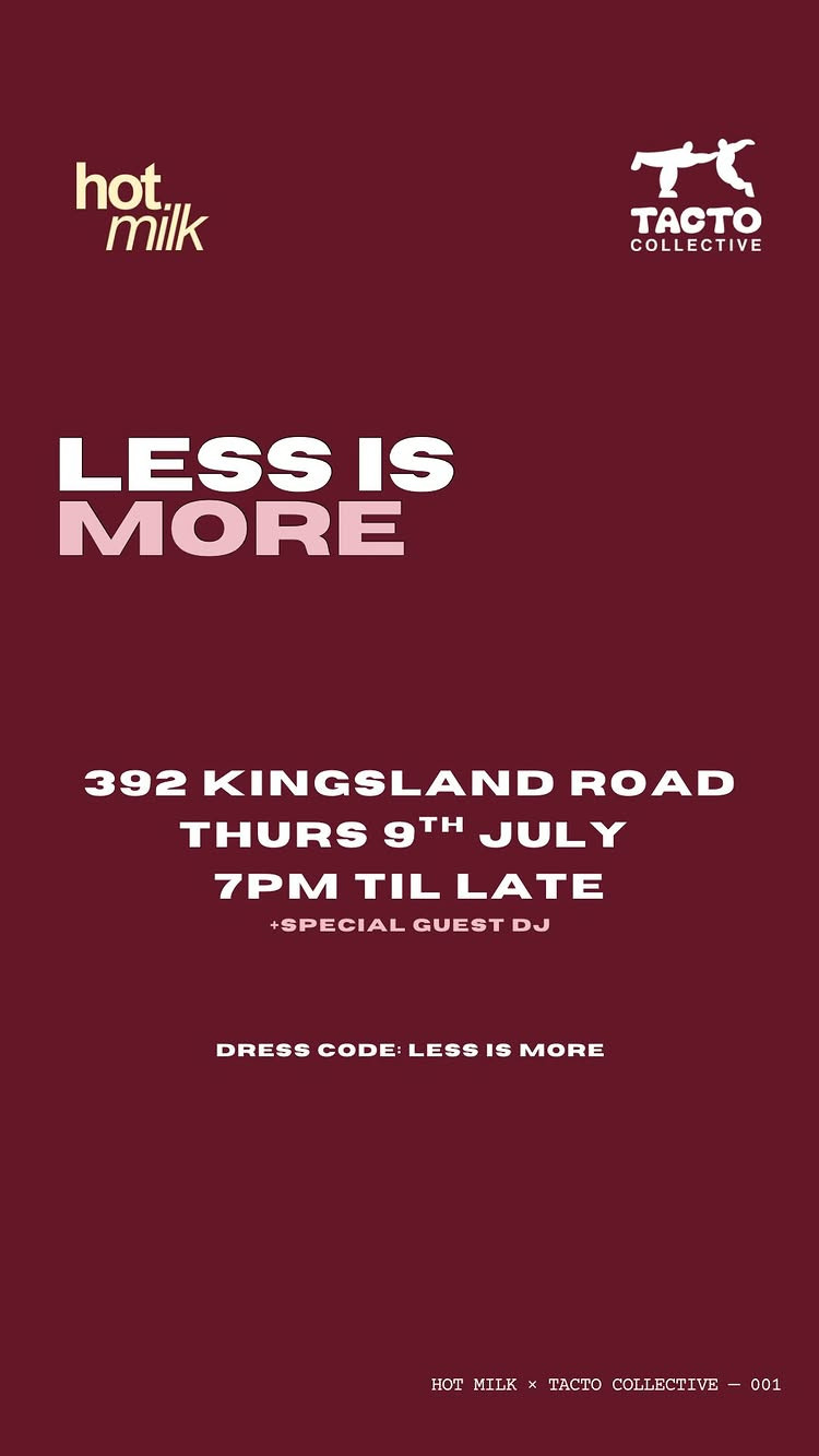 Less Is More - Merch Launch Party