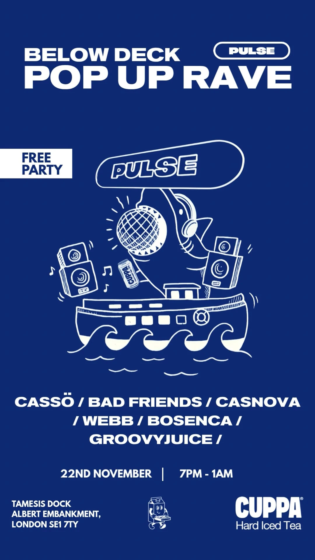 Pulse Presents: Cuppa Boat Party