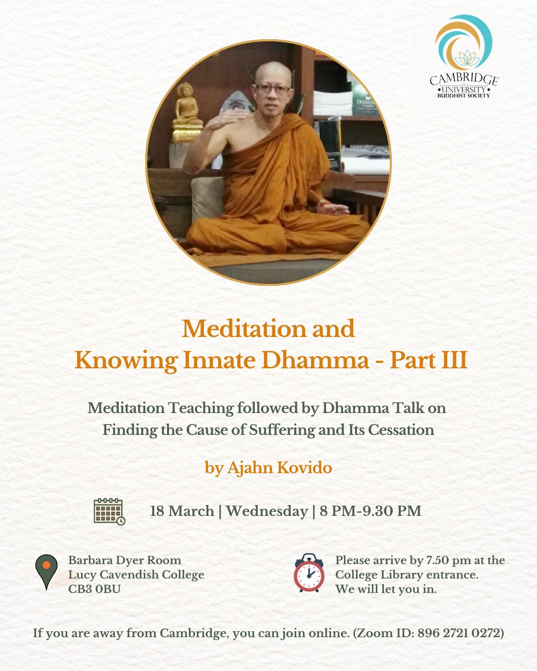 Meditation and Knowing Innate Dhamma - Part III