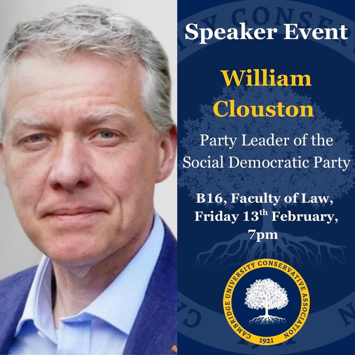 Speaker Event: William Clouston