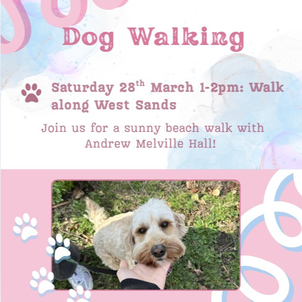 Dog Walk at West Sands with Andrew Melville Hall