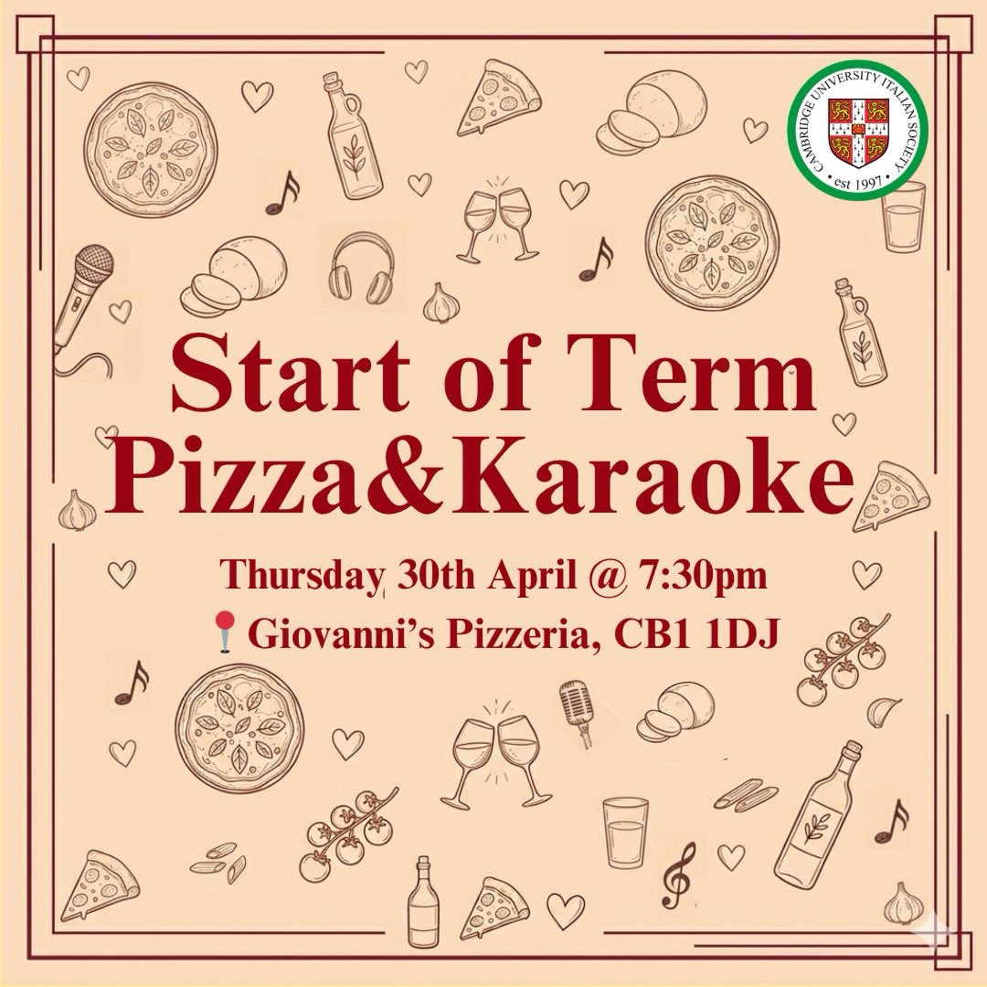 Start of Term Pizzata with Karaoke