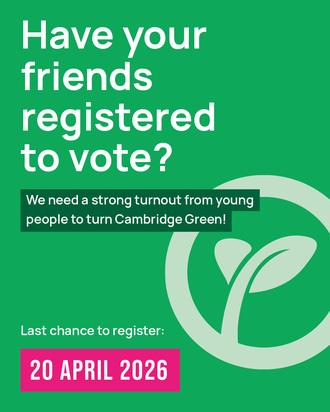 Register to Vote Reminder