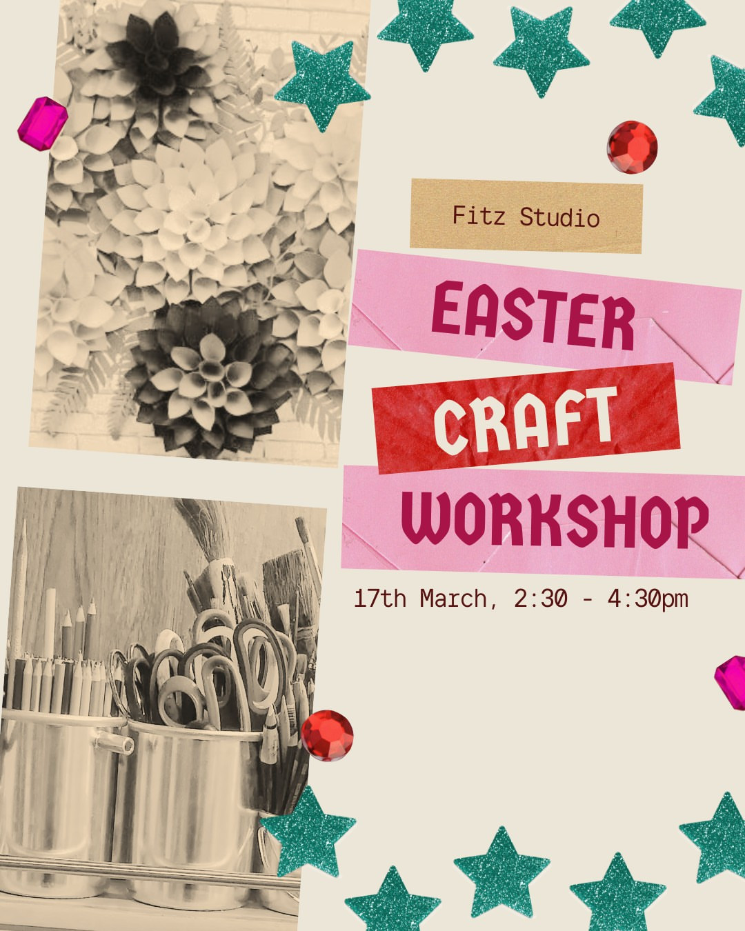 Easter-themed papercrafts afternoon