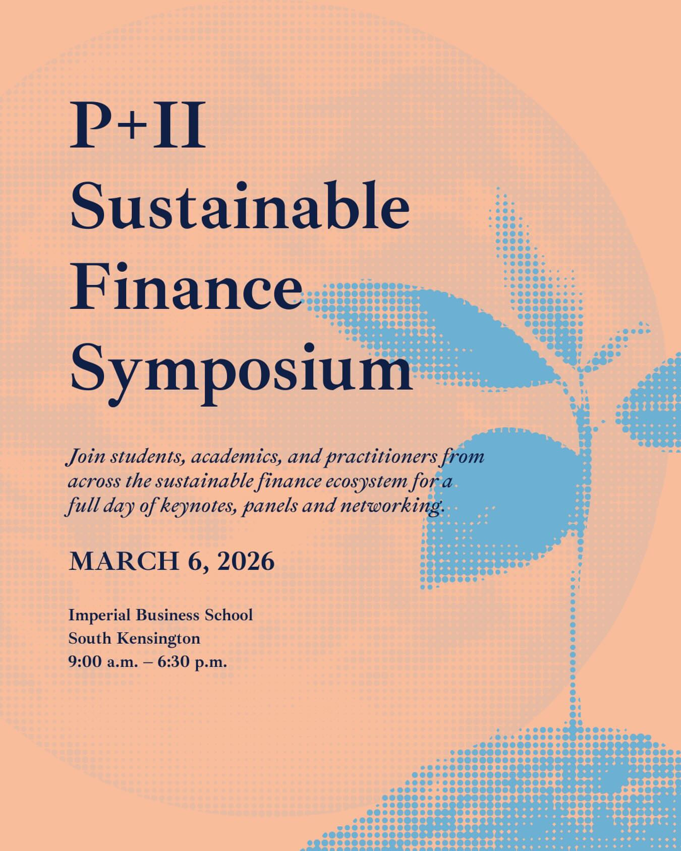P+II Sustainable Finance Symposium