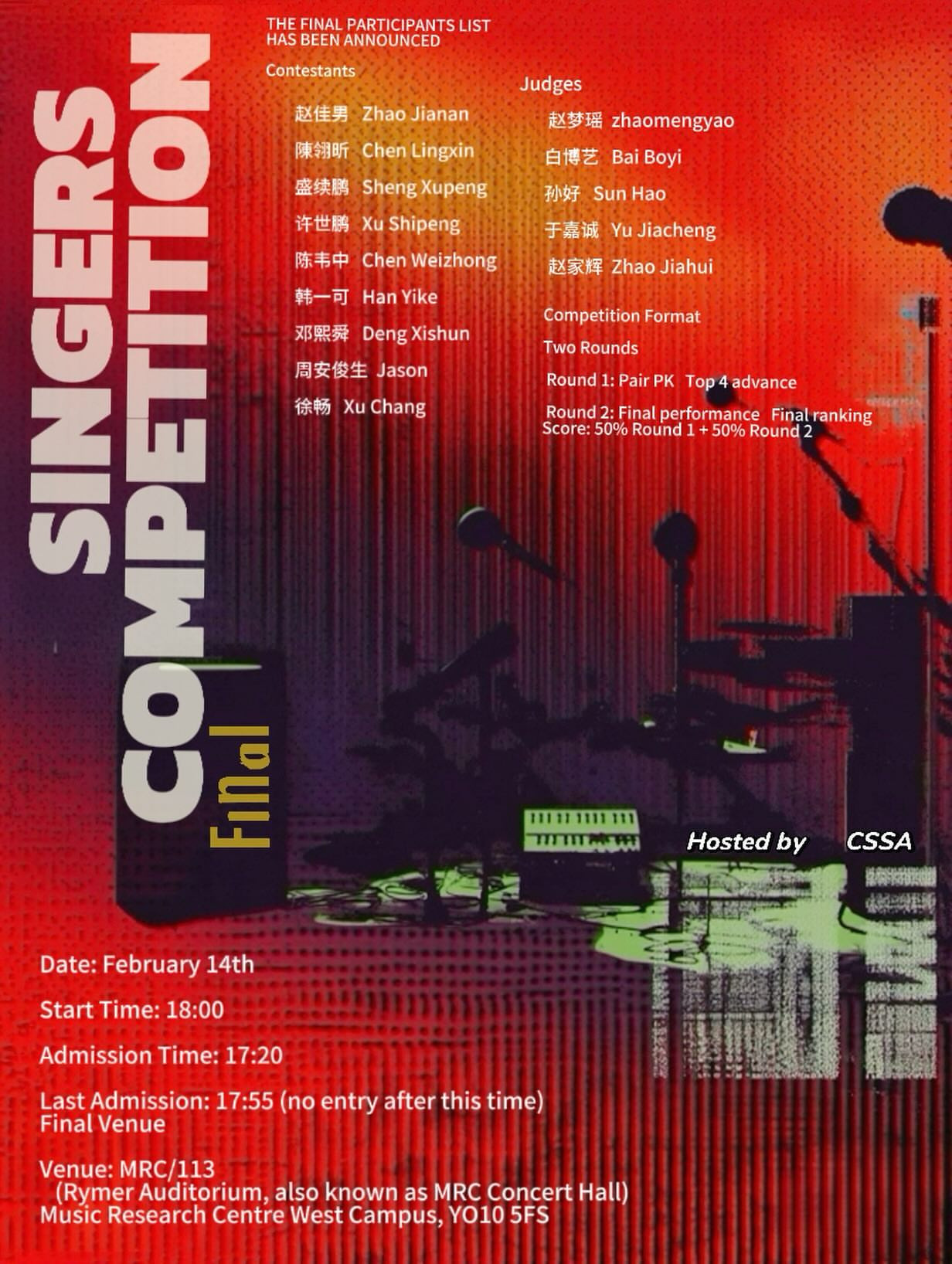 Singers Competition Final