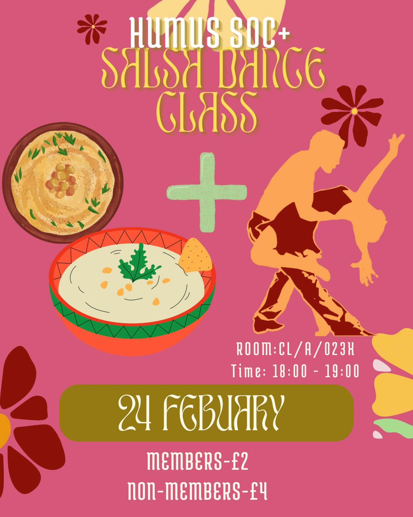 Salsa Dance Class + Hummus