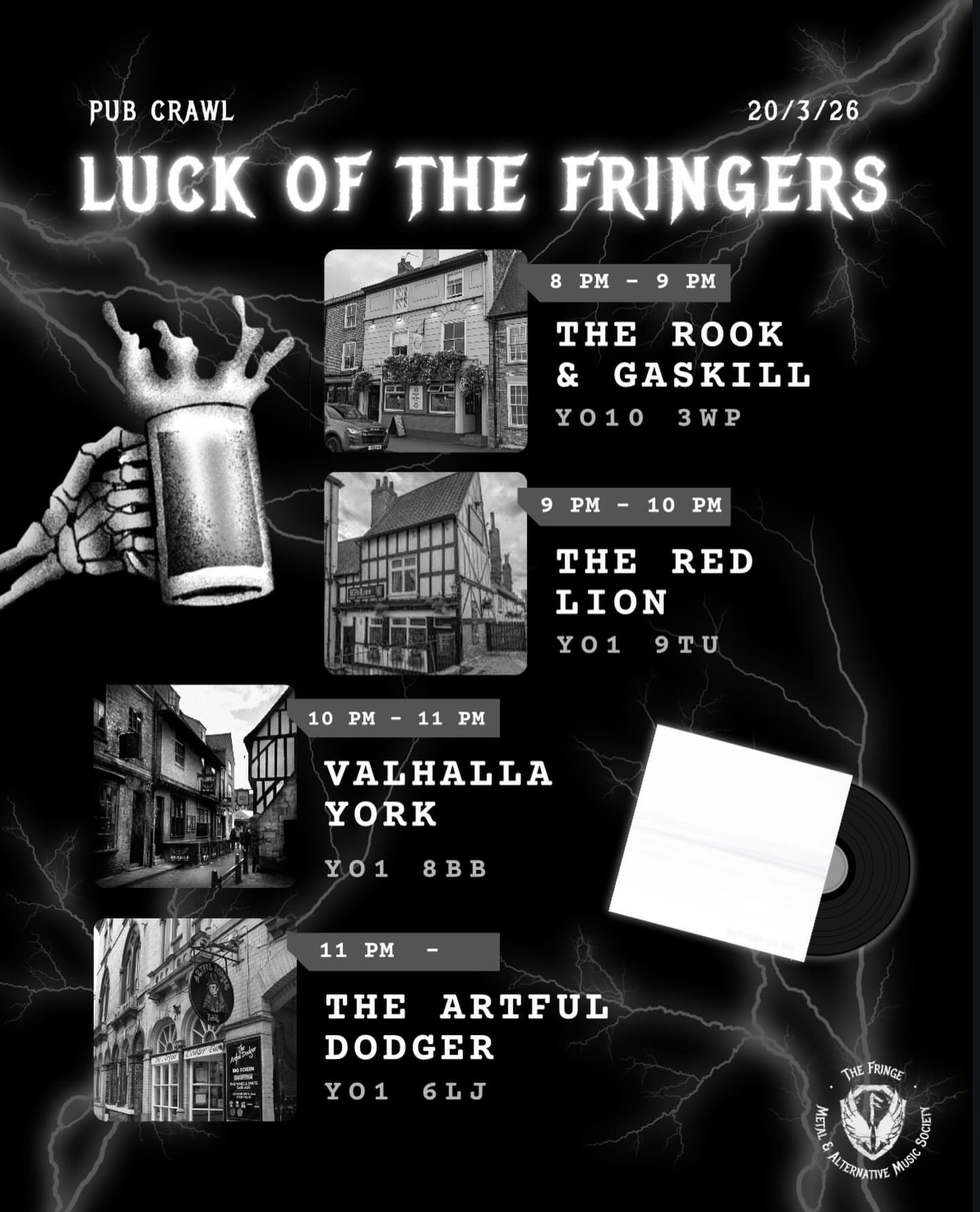 Luck of the Fringers Pub Crawl