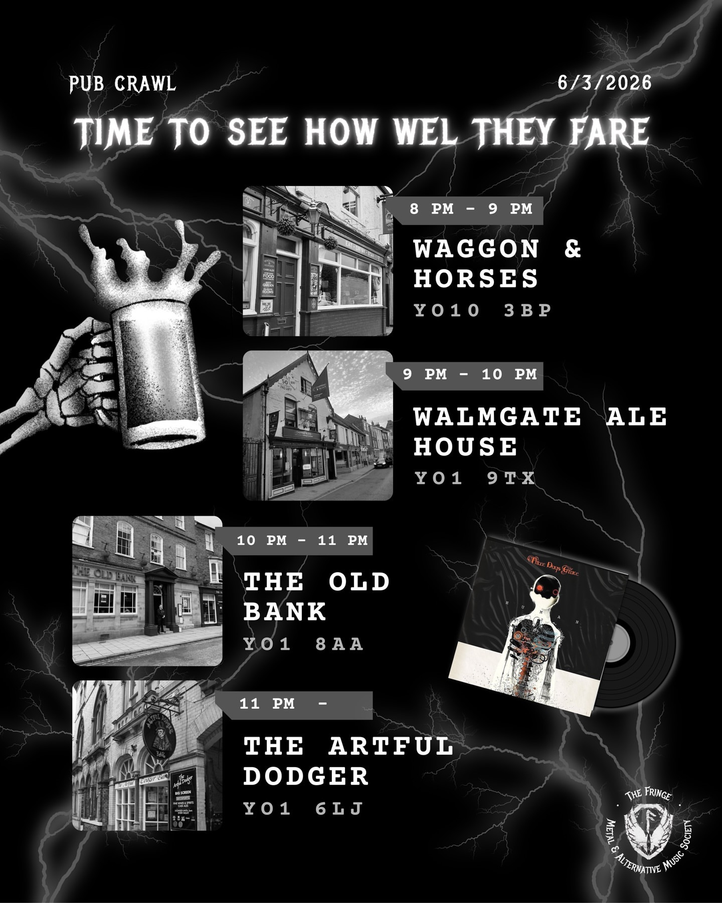 Welfare Trial Pub Crawl