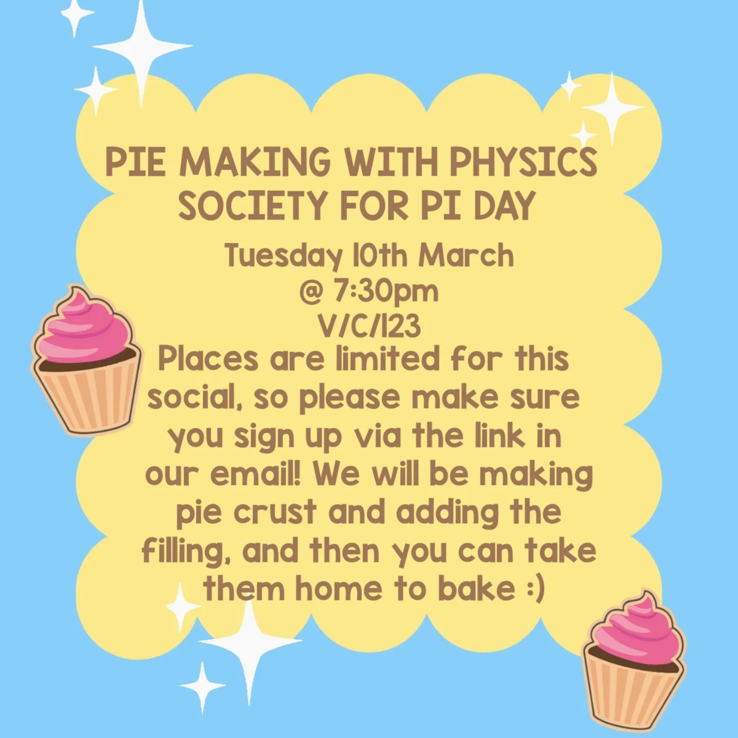 Pie Making with Physics Society for Pi Day