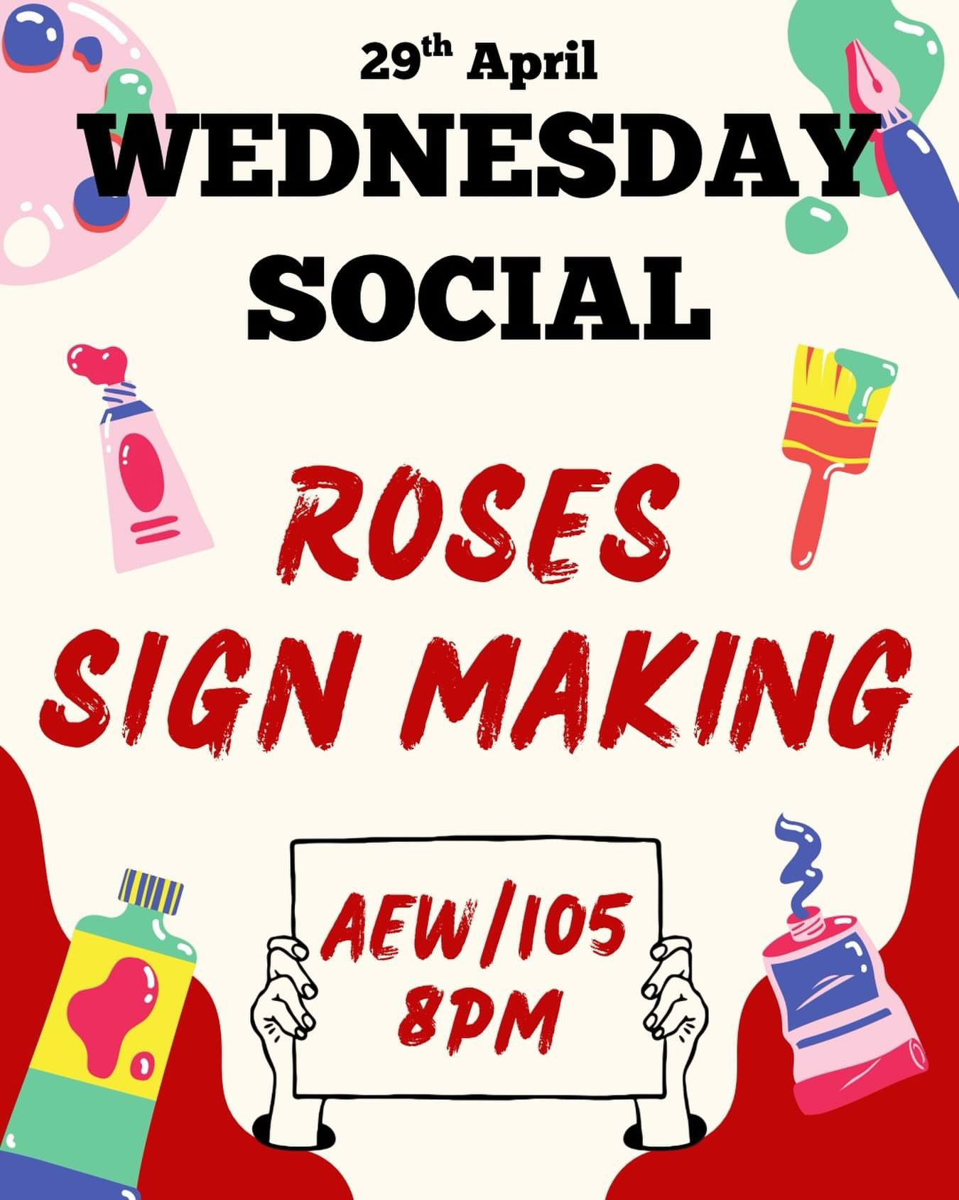 Roses Sign Making Social