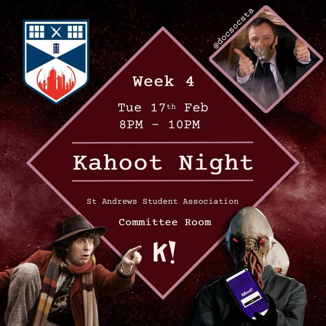 Doctor Who Kahoot Night