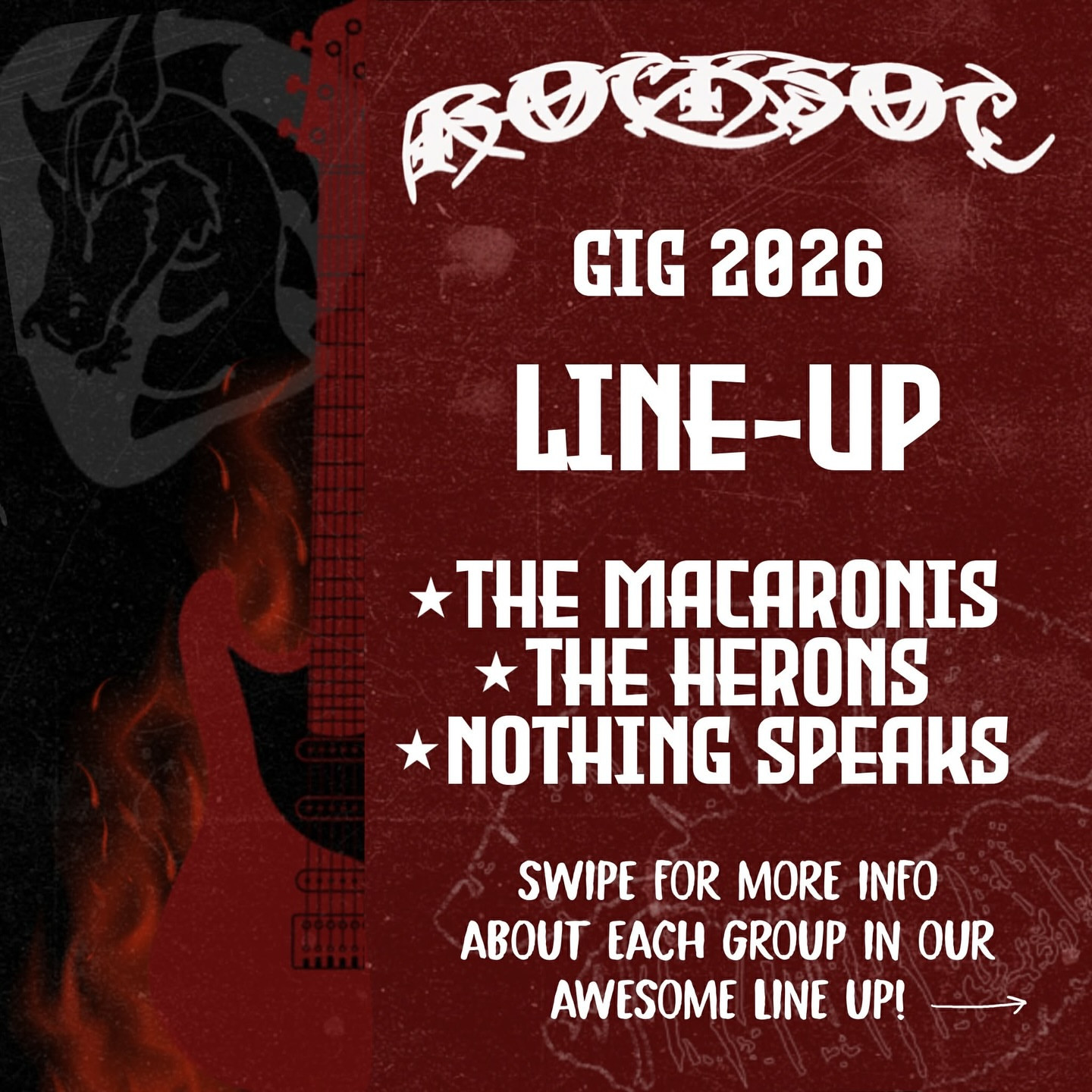 Rock Soc Gig Line-Up