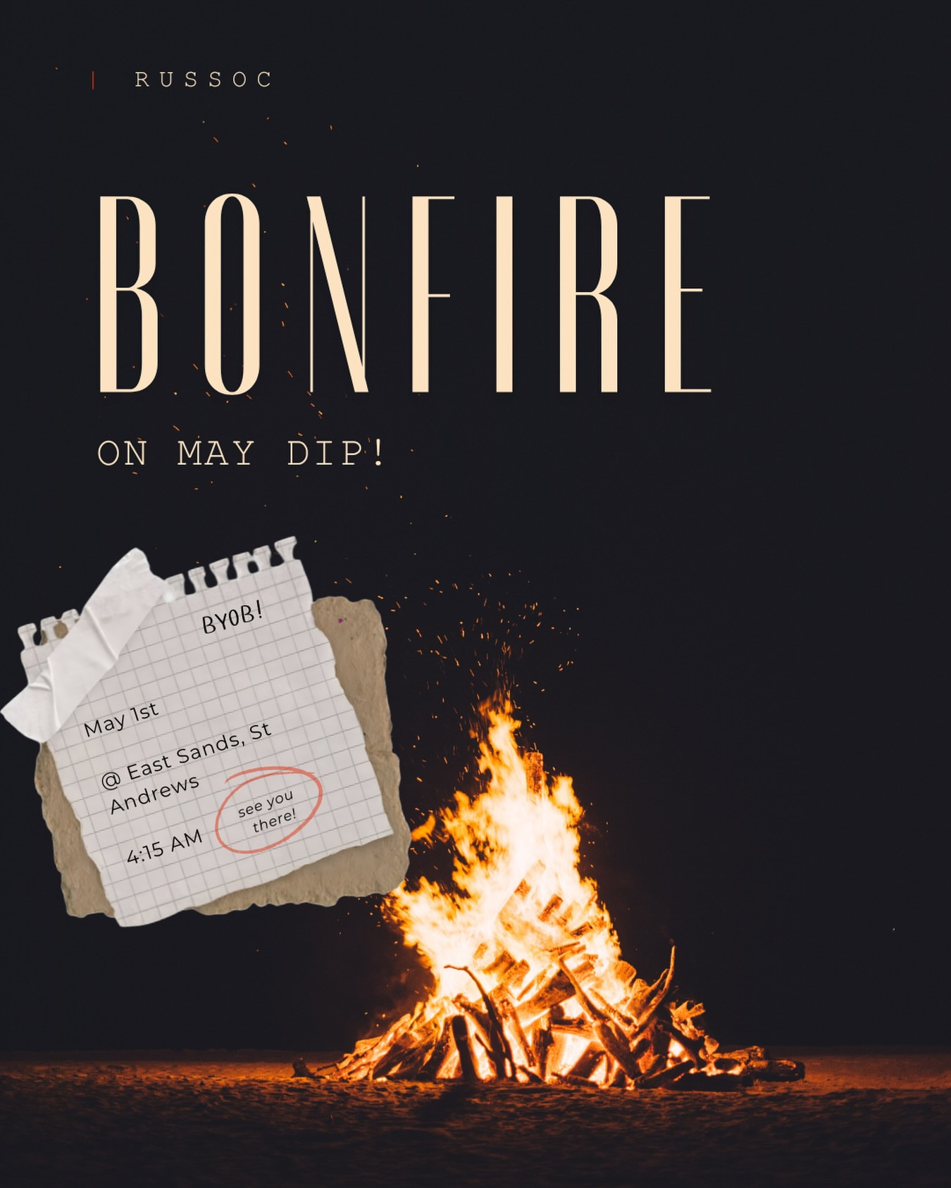 May Dip Bonfire